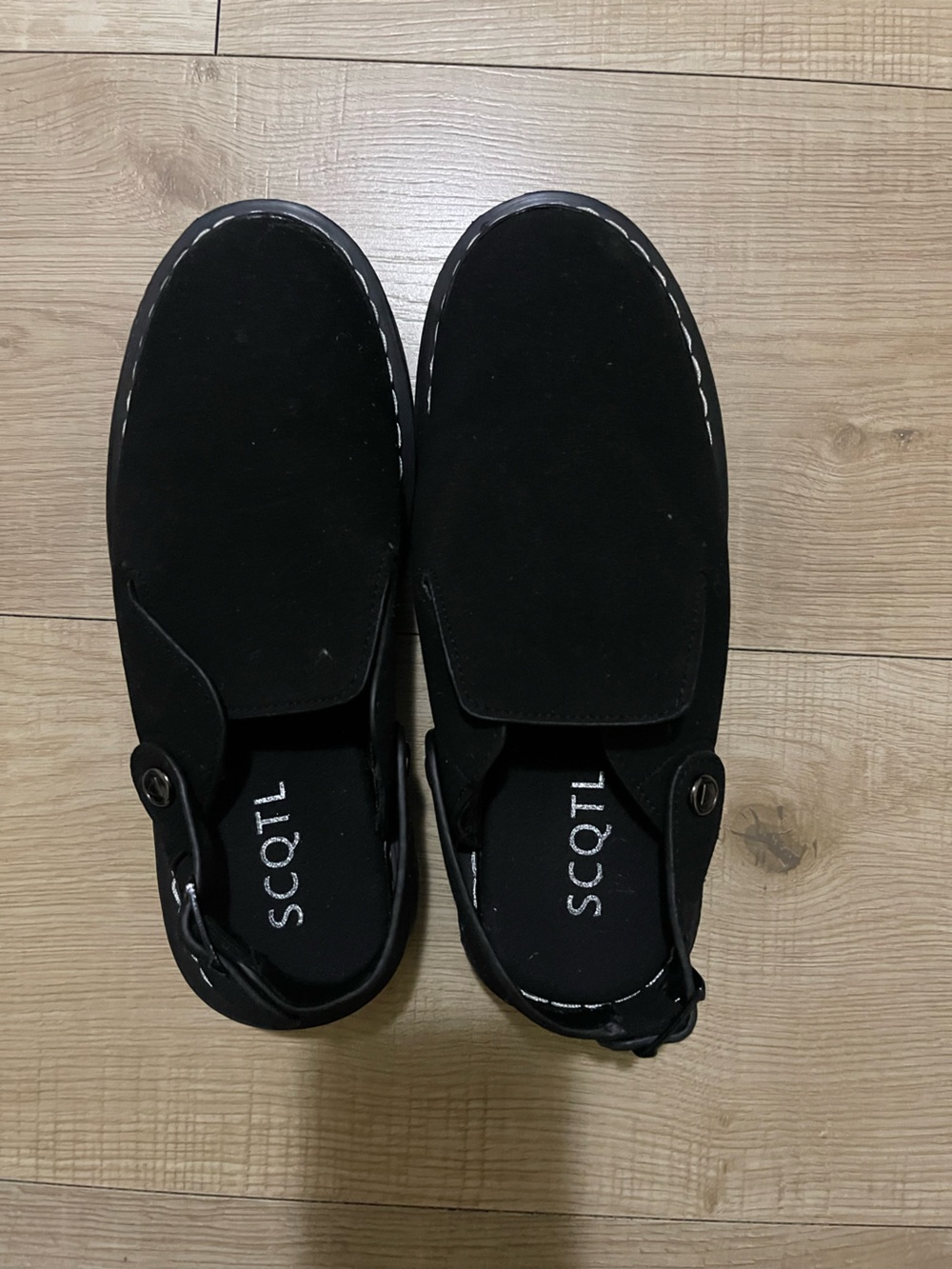 Black Slip-On Casual Shoes